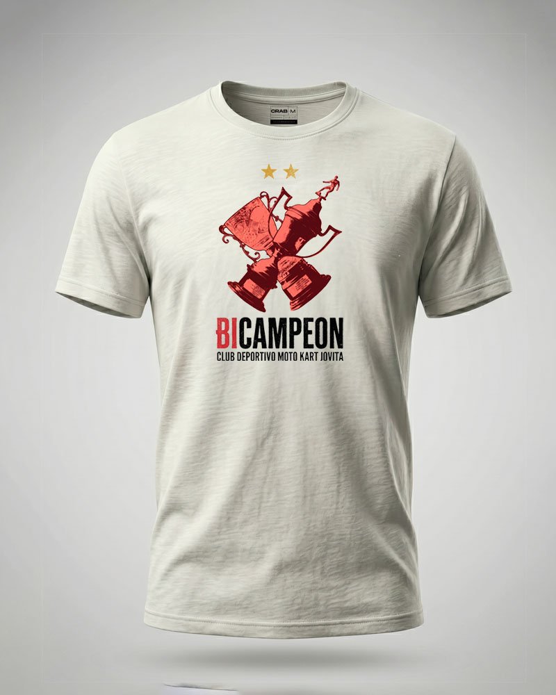 Remera Club Deportivo Moto Kart - Bicampeón Provincial